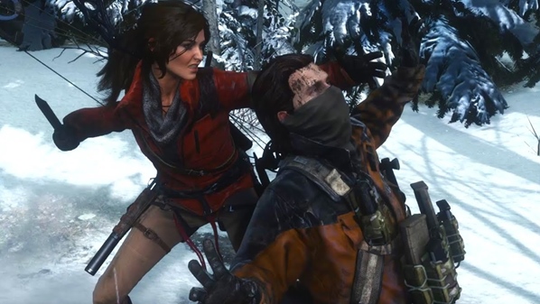 Lara Croft Tomb Raider zabojstwo z ukrycia, sztylet