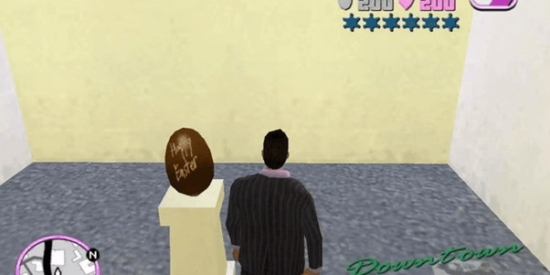 Literal easter egg in GTA: Vice City